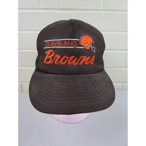Vintage Annco 90s Cleveland Browns Trucker Snapback Hat NFL Mesh Breathable